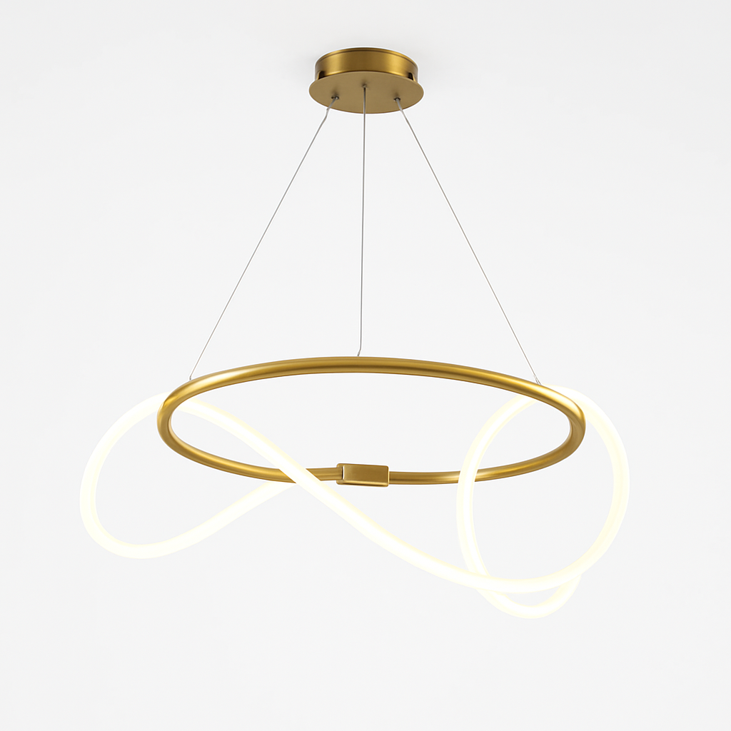 lustre moderne long tuyau led pour décoration maison suspendu