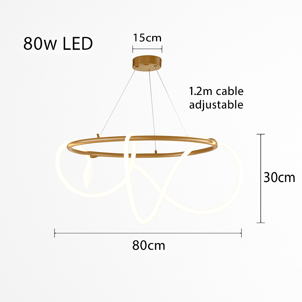 lustre moderne long tuyau led pour décoration maison suspendu