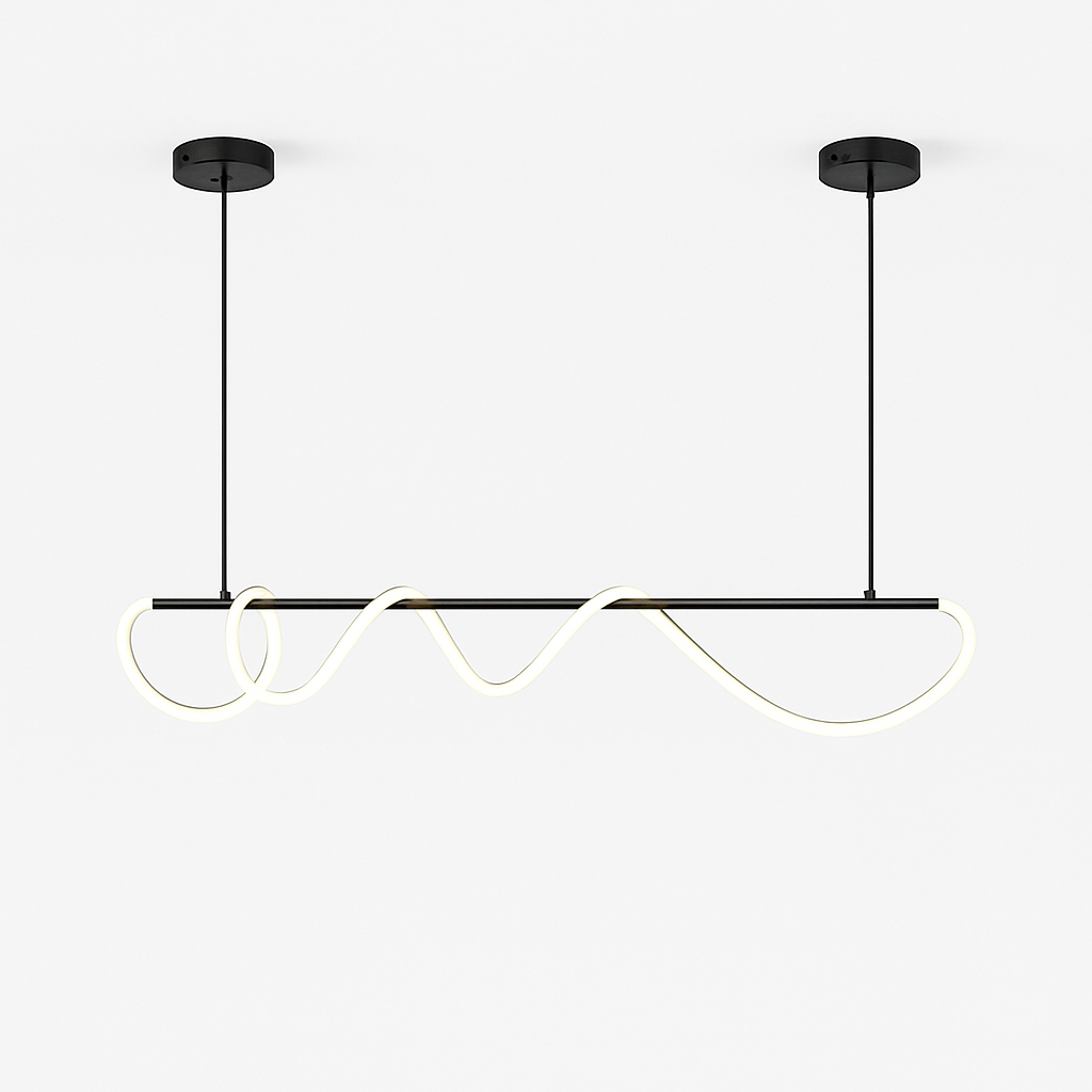lustre moderne long tuyau led pour décoration maison suspendu