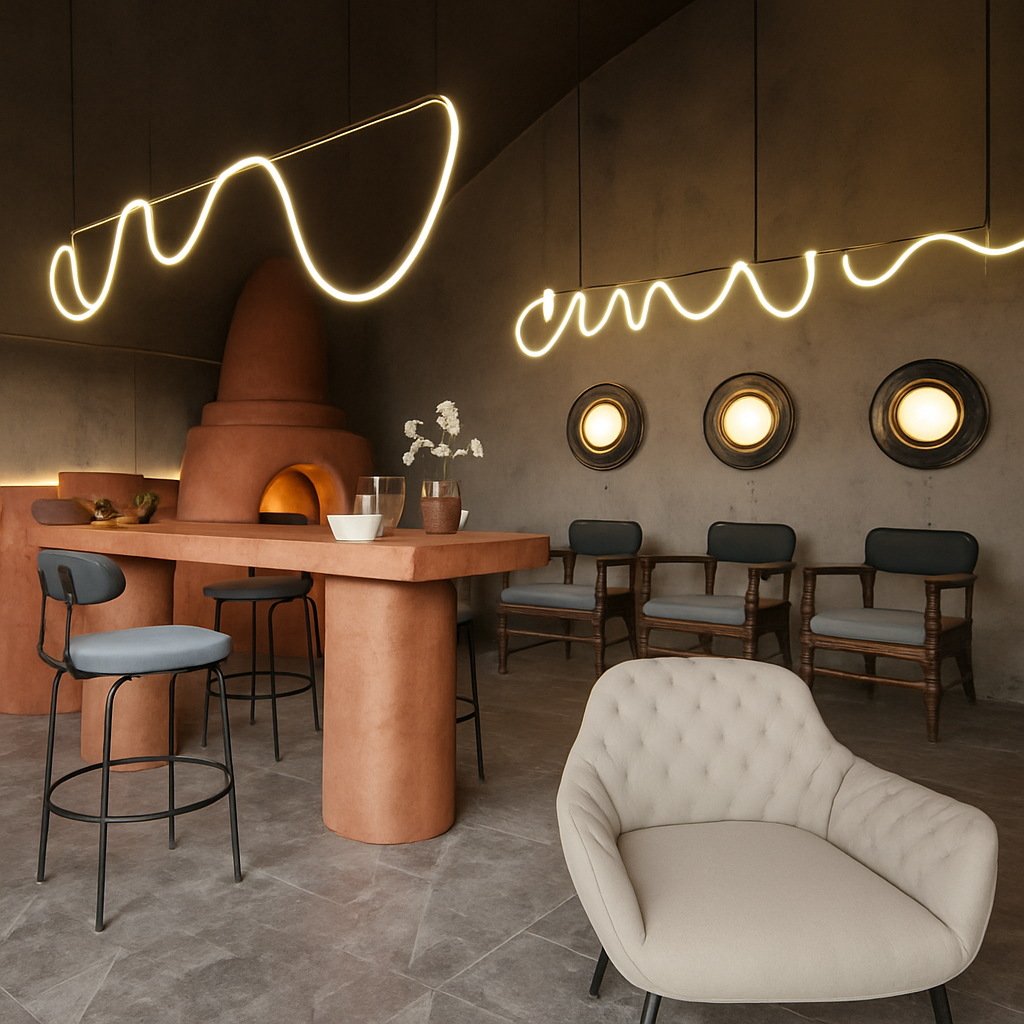 lustre moderne long tuyau led pour décoration maison suspendu
