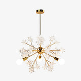 Lustre moderne métallique avec des étoiles étincelantes Tanit