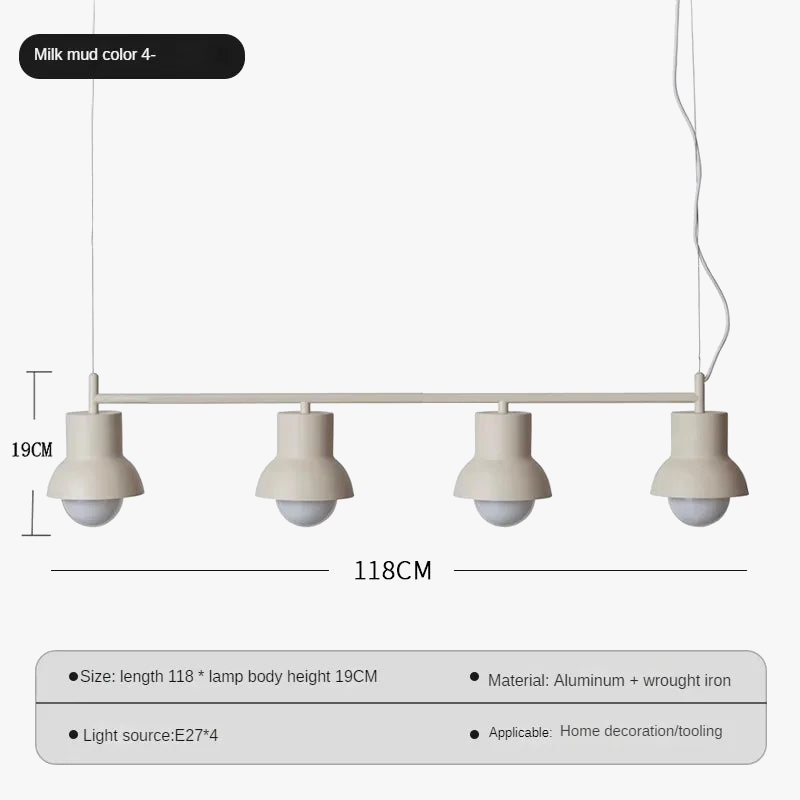 lustre moderne minimaliste créatif à trois têtes personnalisable