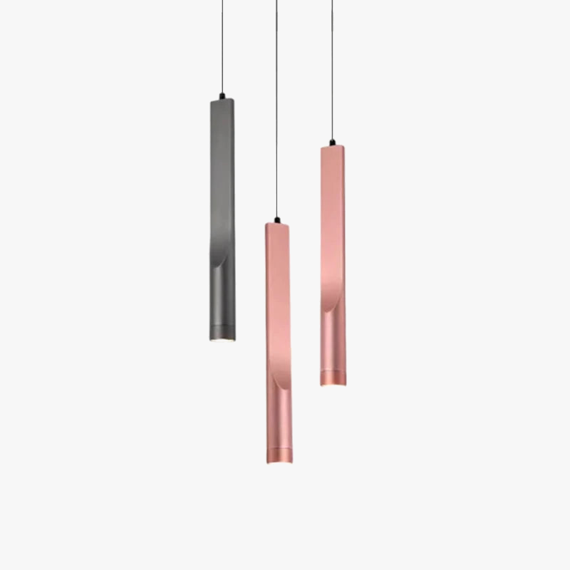 lustre moderne minimaliste en aluminium