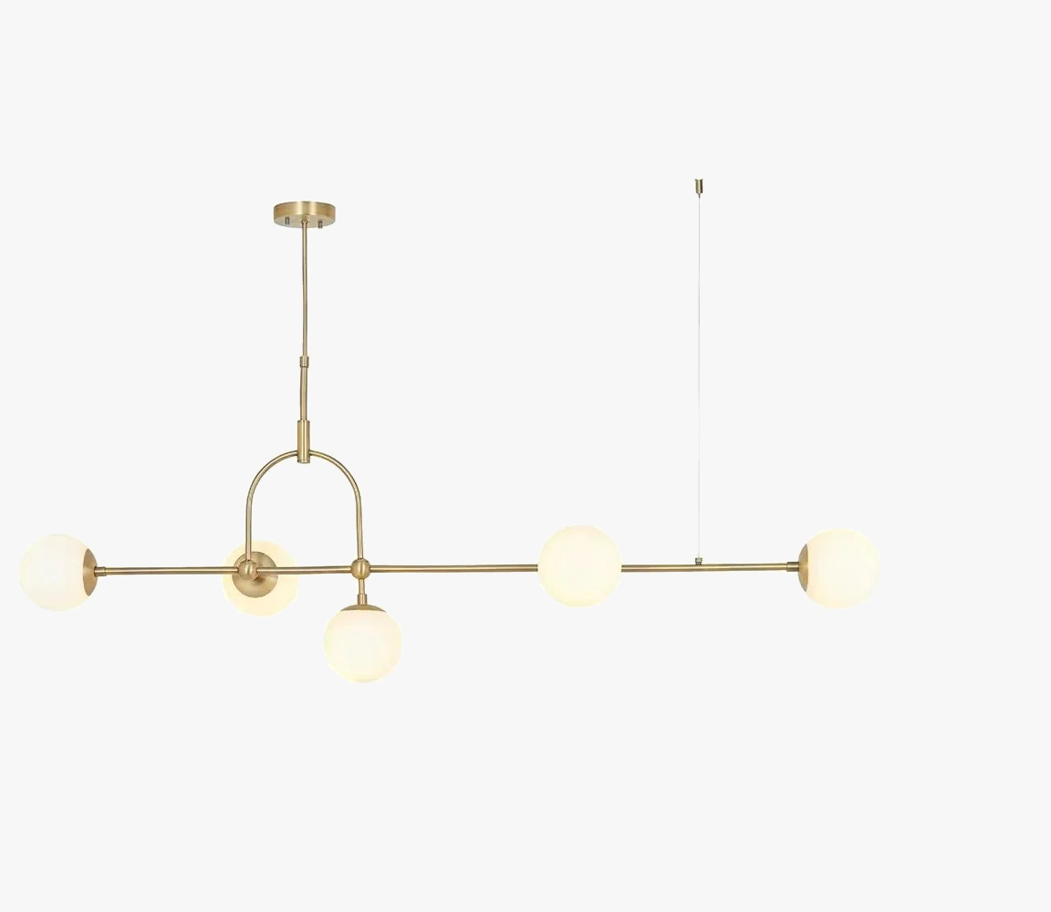 lustre moderne minimaliste en verre sphérique pour bar et déco créative
