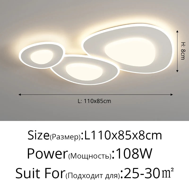 lustre moderne minimaliste ensemble de plafonniers pavés