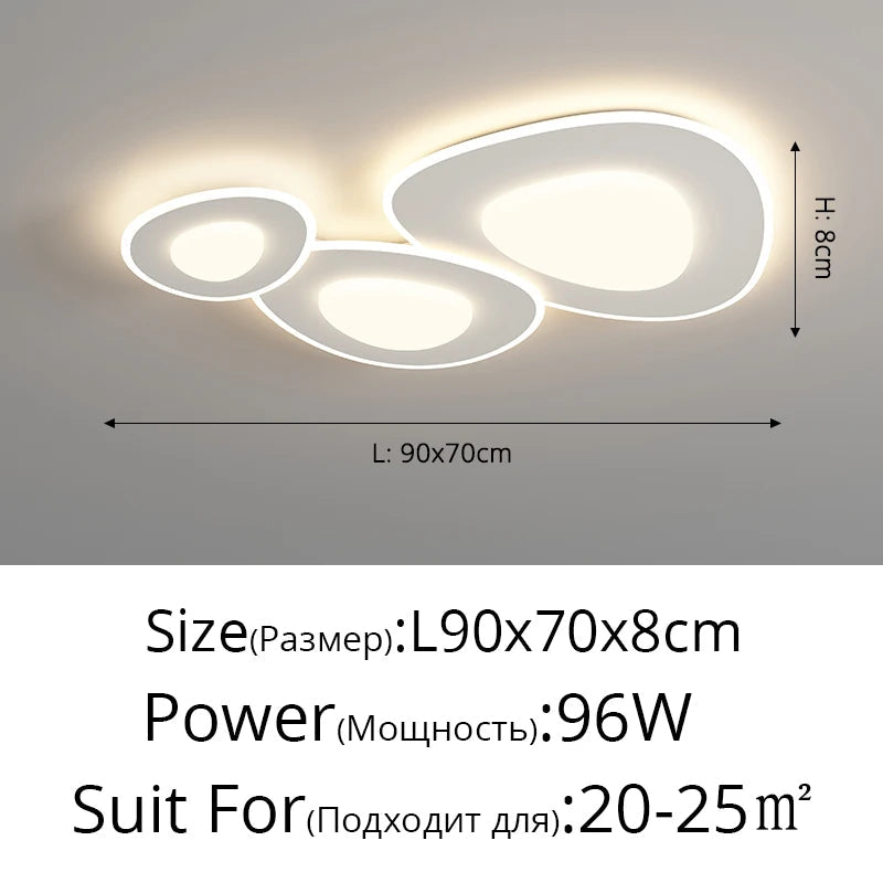 lustre moderne minimaliste ensemble de plafonniers pavés