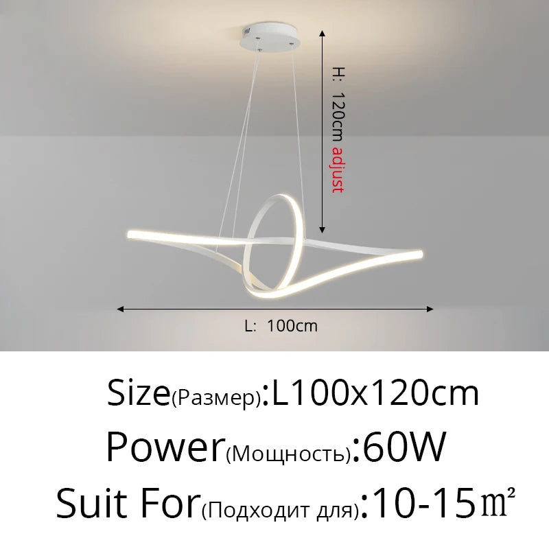 lustre moderne minimaliste pour éclairage intérieur design élégant