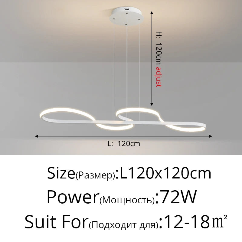 lustre moderne minimaliste pour éclairage intérieur design élégant