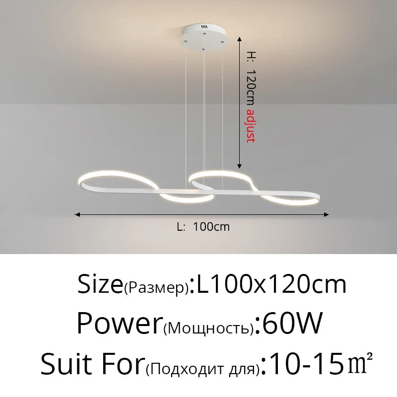 lustre moderne minimaliste pour éclairage intérieur design élégant