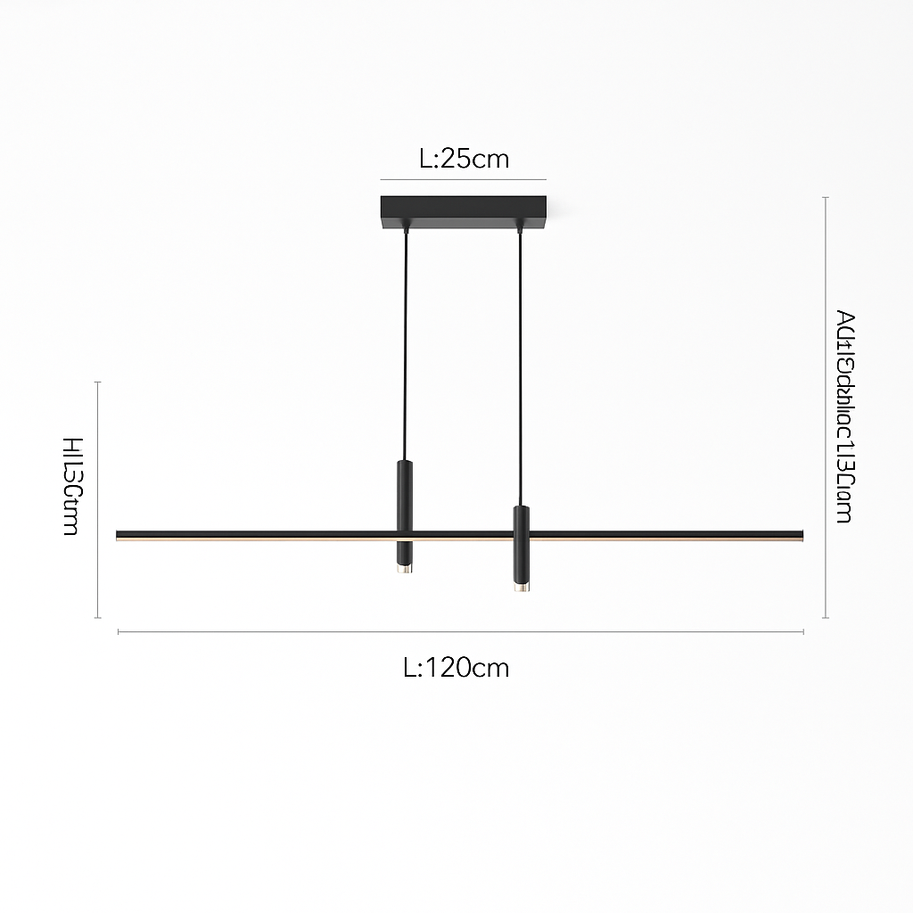 lustre moderne minimaliste pour cuisine et salle à manger