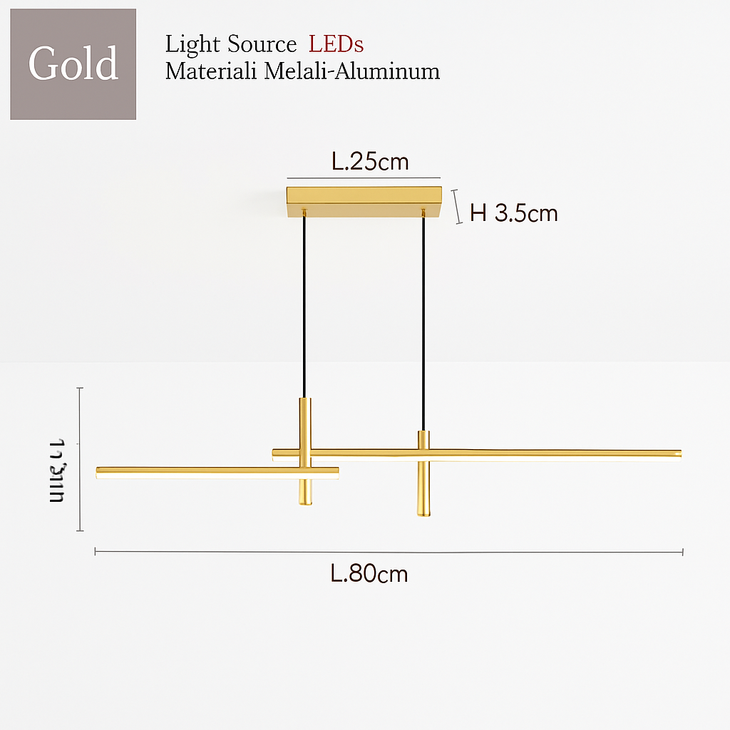 lustre moderne minimaliste pour cuisine et salle à manger