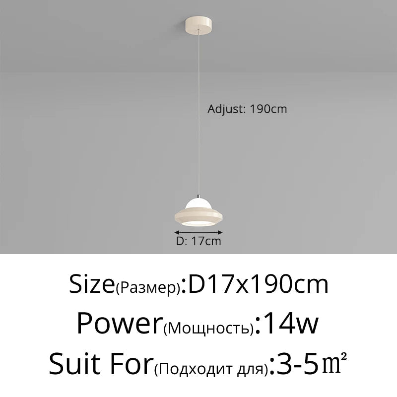 lustre moderne minimaliste trois têtes style crème italienne