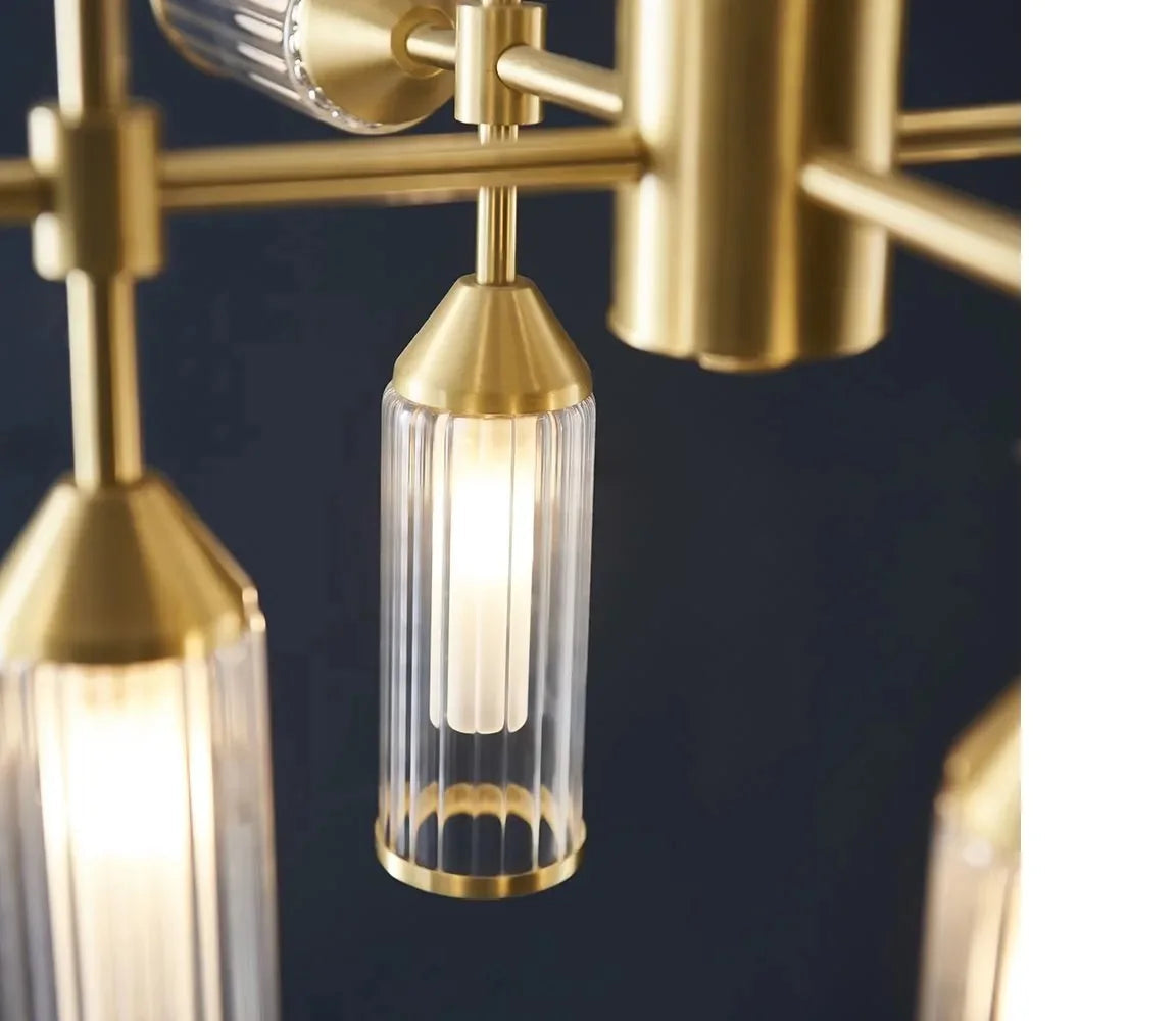 lustre moderne multi-bras design luxe pour une ambiance raffinée