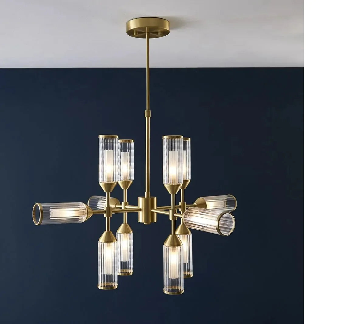 lustre moderne multi-bras design luxe pour une ambiance raffinée