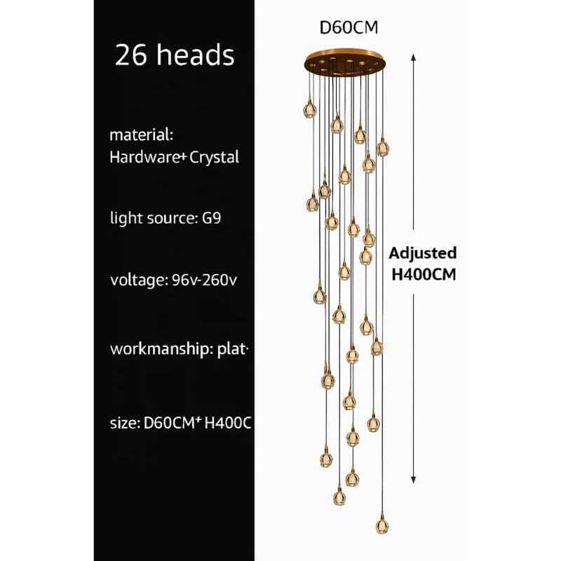 lustre moderne noir et doré éclairage led design élégant