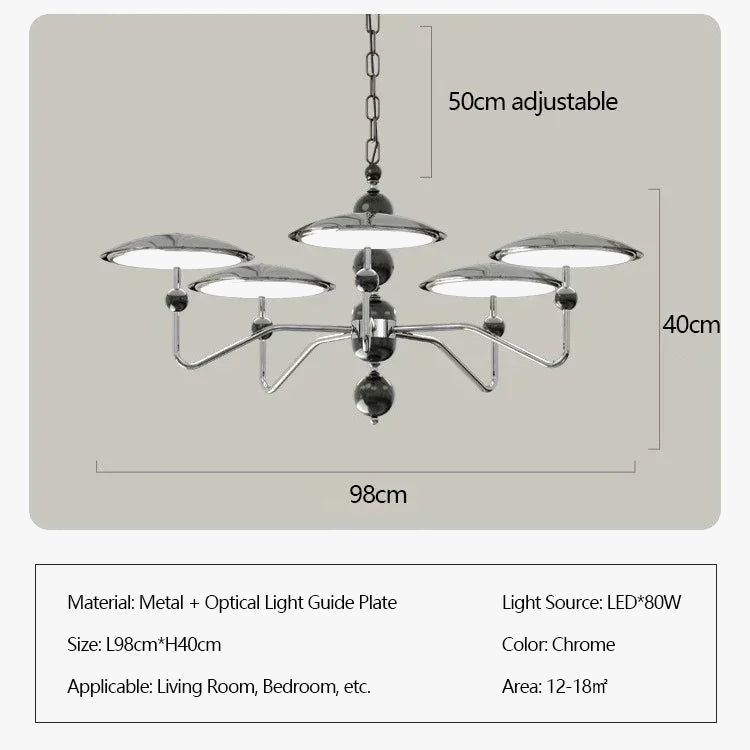 lustre moderne nordique design soucoupe volante avec lumière led
