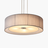 lustre moderne nordique en fer avec abat-jour en gaze