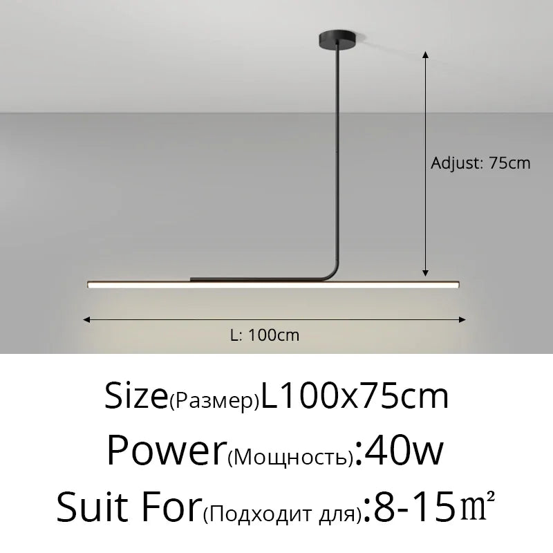 lustre moderne nordique en led pour décoration intérieure