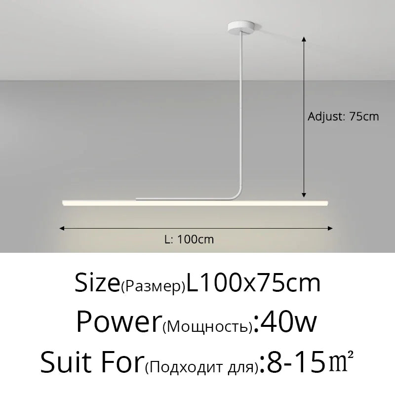 lustre moderne nordique en led pour décoration intérieure