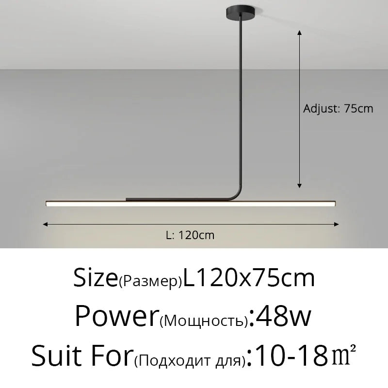 lustre moderne nordique en led pour décoration intérieure