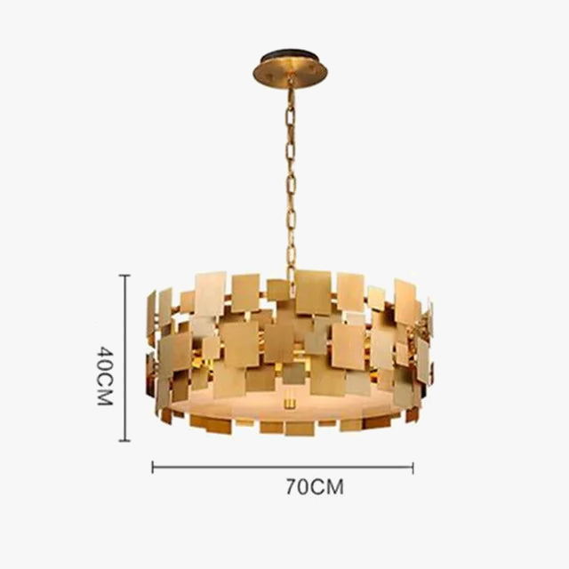 lustre moderne nordique à led en acier avec masque acrylique