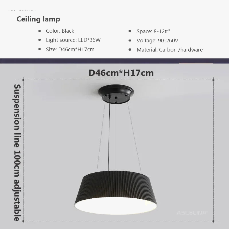 lustre moderne nordique à led pour intérieur