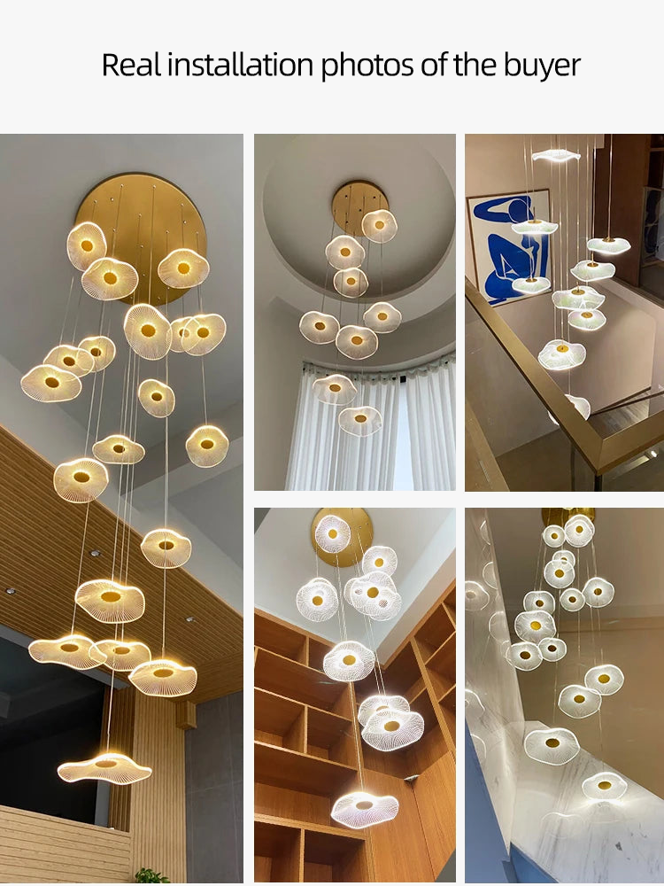 lustre moderne nordique pour décoration intérieure et grenier
