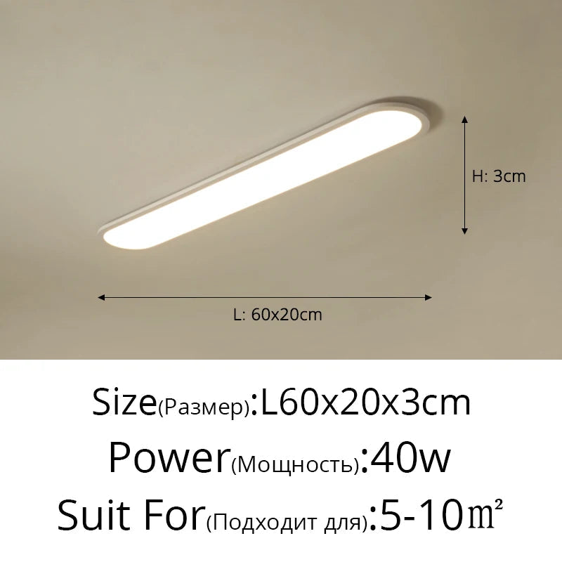 lustre moderne nordique simple led rectangulaire pour bar