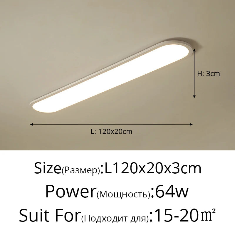 lustre moderne nordique simple led rectangulaire pour bar