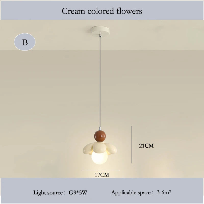 lustre moderne à pétales pour chambre d'enfant