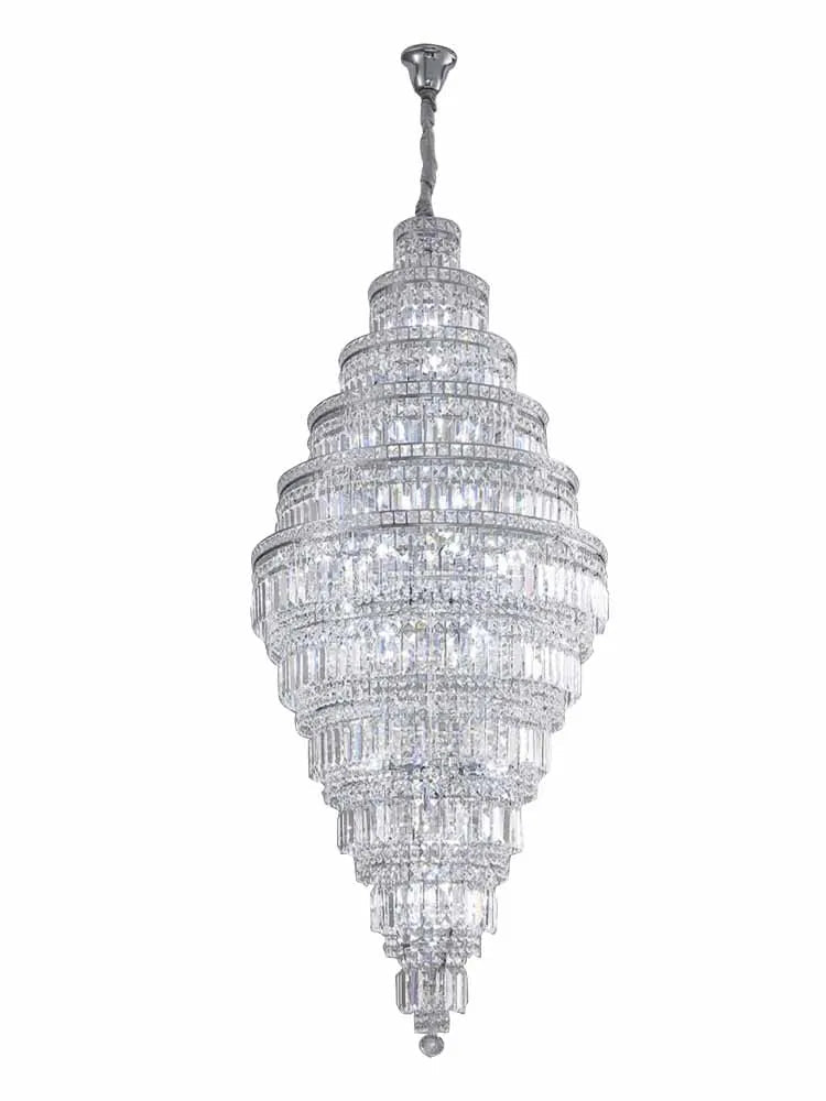 lustre moderne personnalisé en cristal pour éclairage élégant