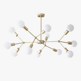 lustre moderne à plusieurs têtes pour intérieur créatif