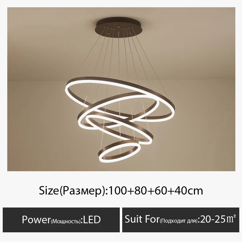 lustre moderne pour éclairage intérieur décoratif suspendu