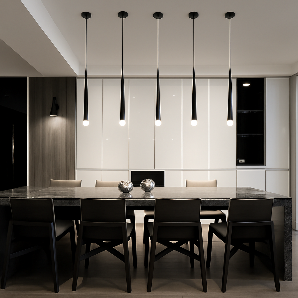 lustre moderne pour décoration intérieure et éclairage élégant