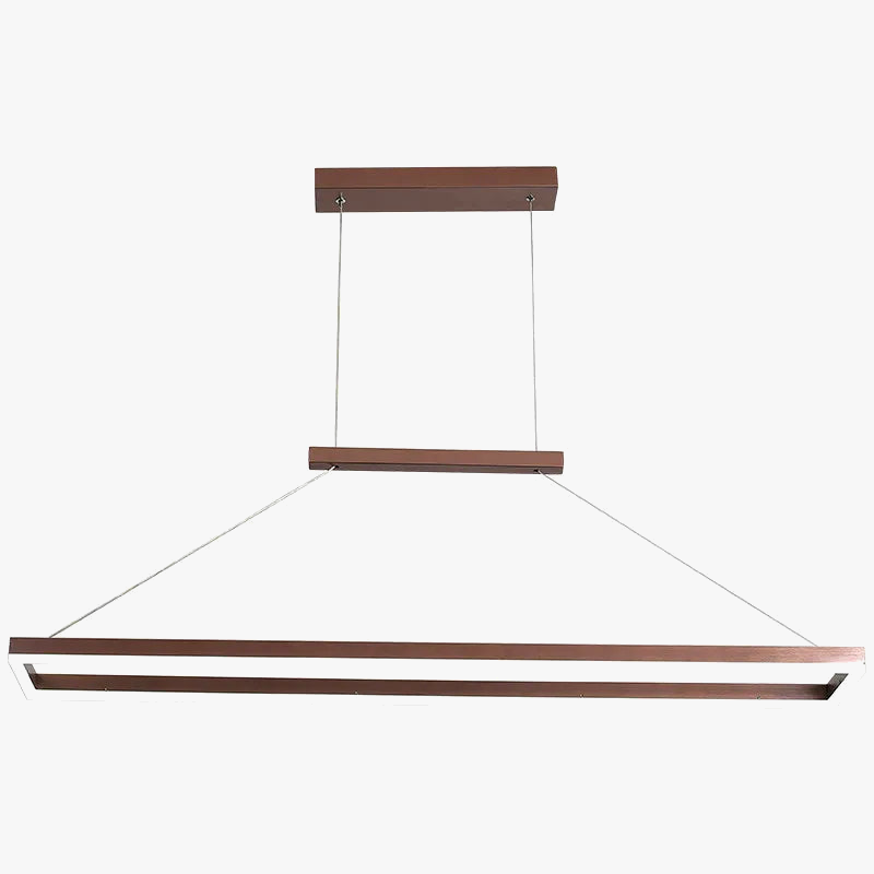 lustre moderne rectangulaire éclairage LED pour restaurant