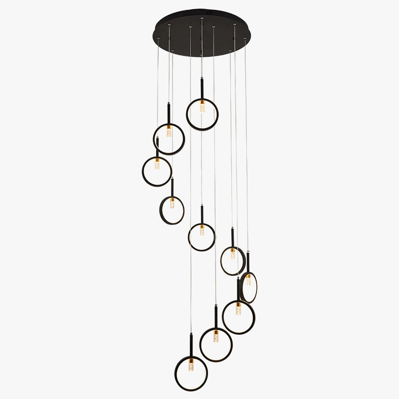 lustre moderne simple en forme trapézoïdale pour décoration intérieure