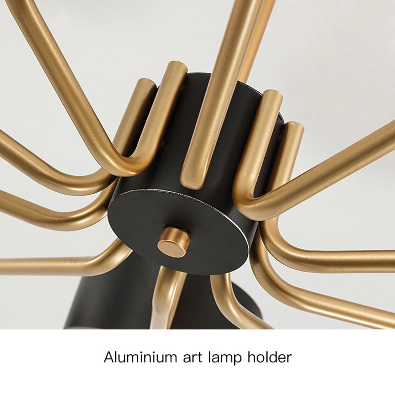 lustre moderne simple pour éclairage intérieur design élégant