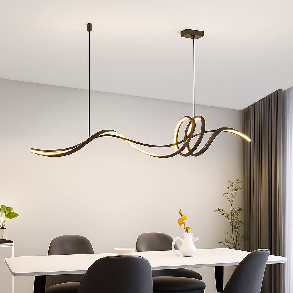lustre moderne simple striptips pour intérieur luminaire