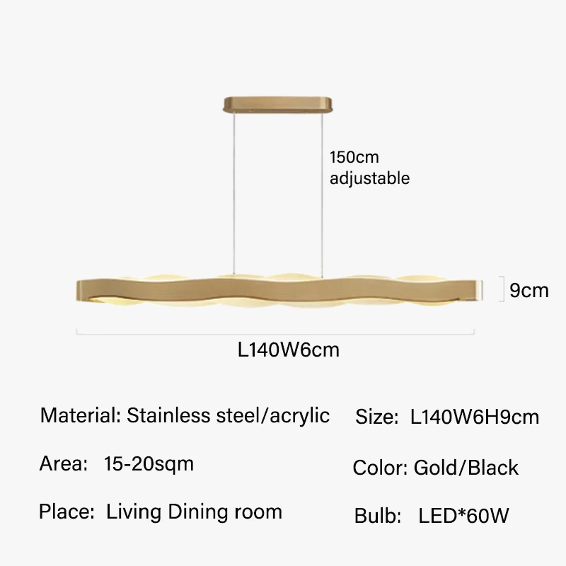 lustre moderne suspendu éclairage intérieur design élégant lumineux