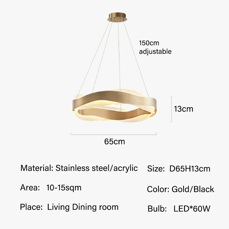 lustre moderne suspendu éclairage intérieur design élégant lumineux