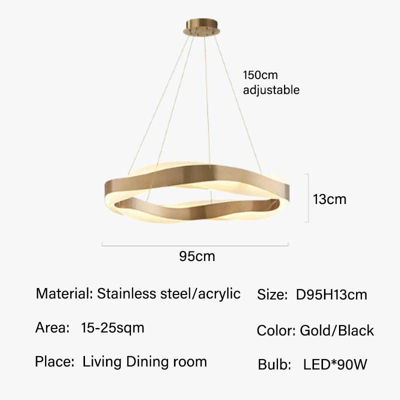 lustre moderne suspendu éclairage intérieur design élégant lumineux