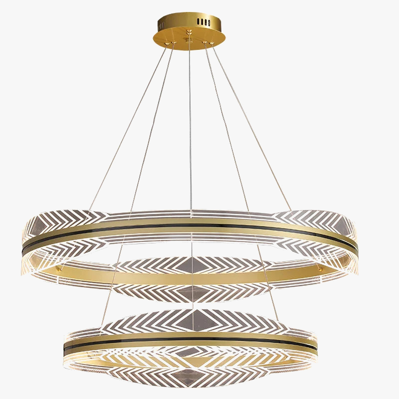 lustre moderne suspendu en or design nordique éclairage intérieur