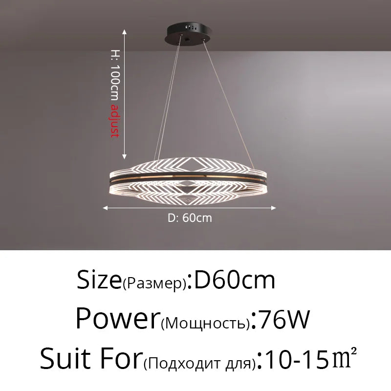 lustre moderne suspendu en or design nordique éclairage intérieur