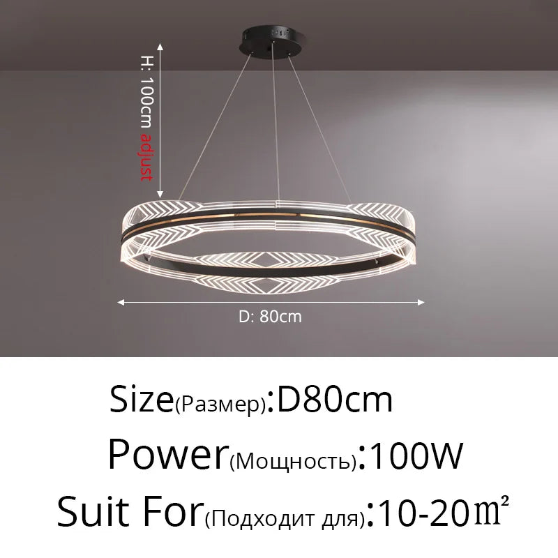 lustre moderne suspendu en or design nordique éclairage intérieur