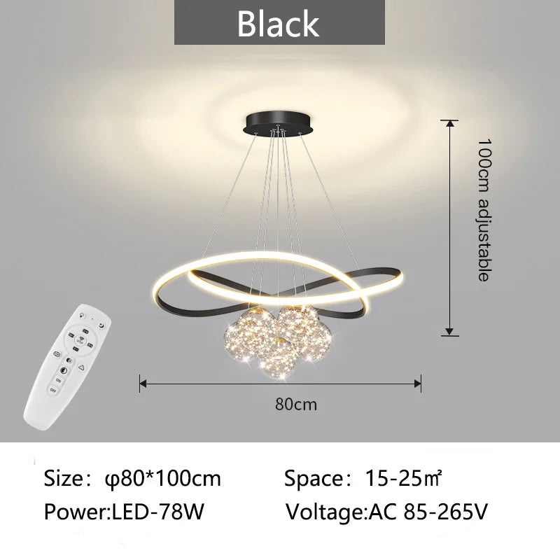 lustre moderne suspendu pour éclairage intérieur design élégant