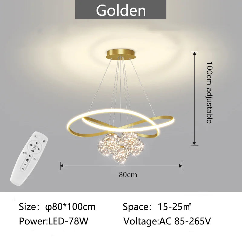 lustre moderne suspendu pour éclairage intérieur design élégant