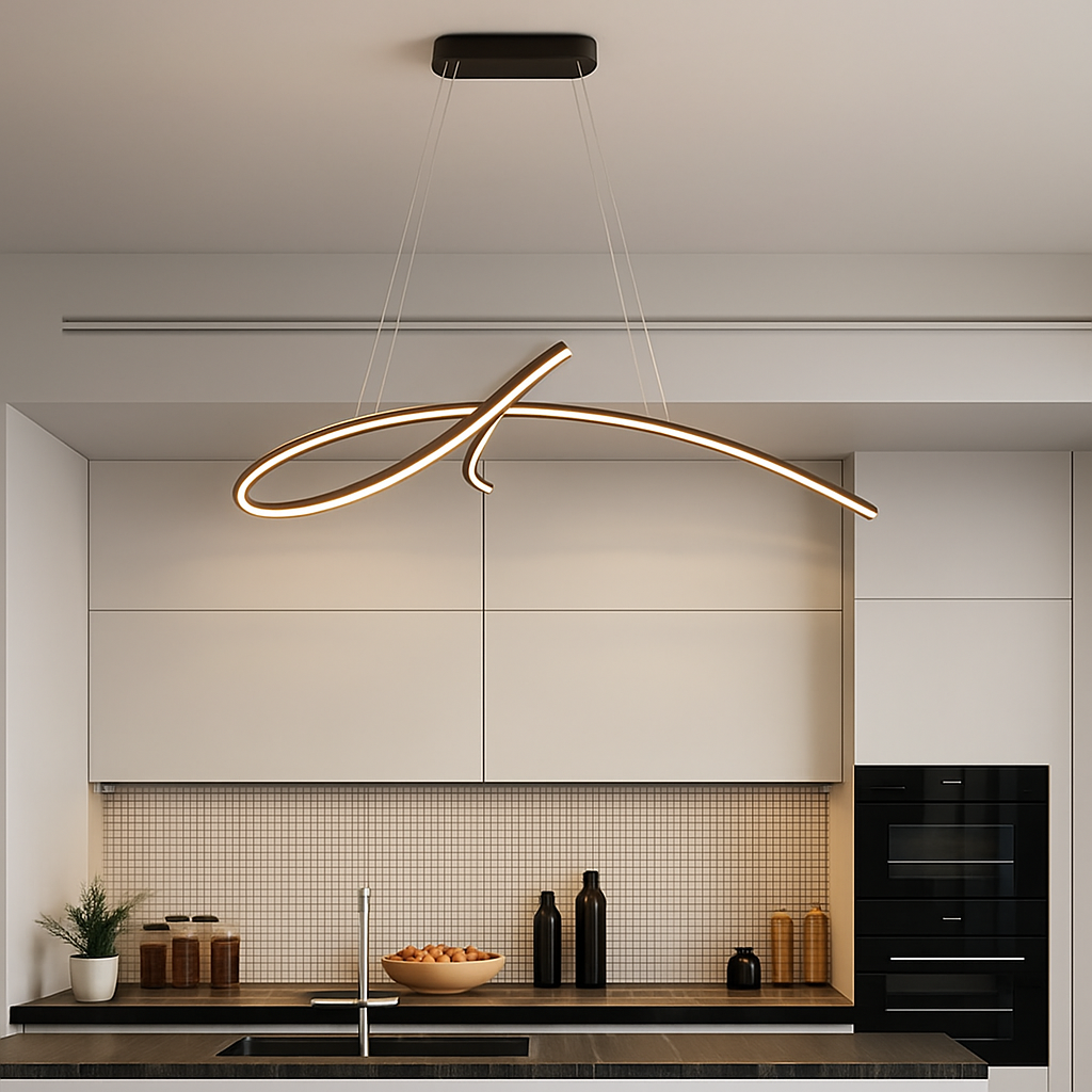 lustre moderne suspendu pour un éclairage intérieur élégant