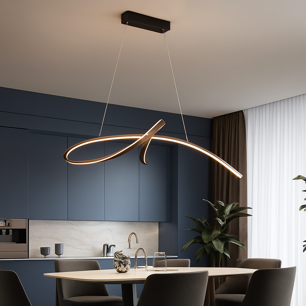 lustre moderne suspendu pour un éclairage intérieur élégant