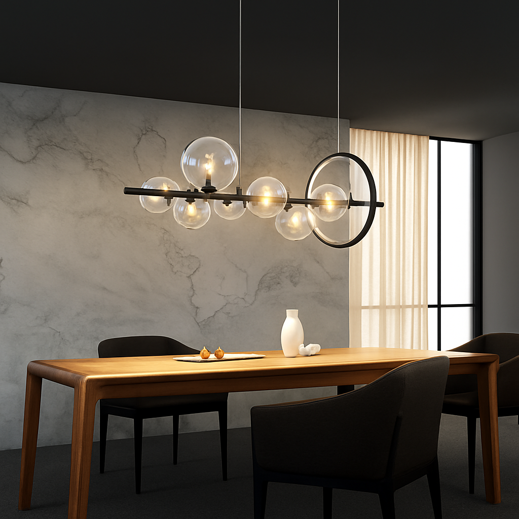 lustre mondern à bulles pour éclairage d'intérieur décoratif