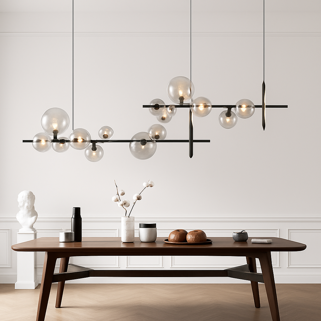 lustre mondern à bulles pour éclairage d'intérieur décoratif